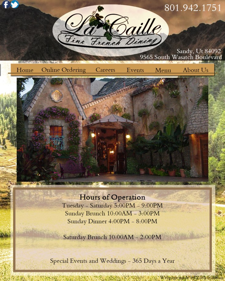 La Caille Homepage